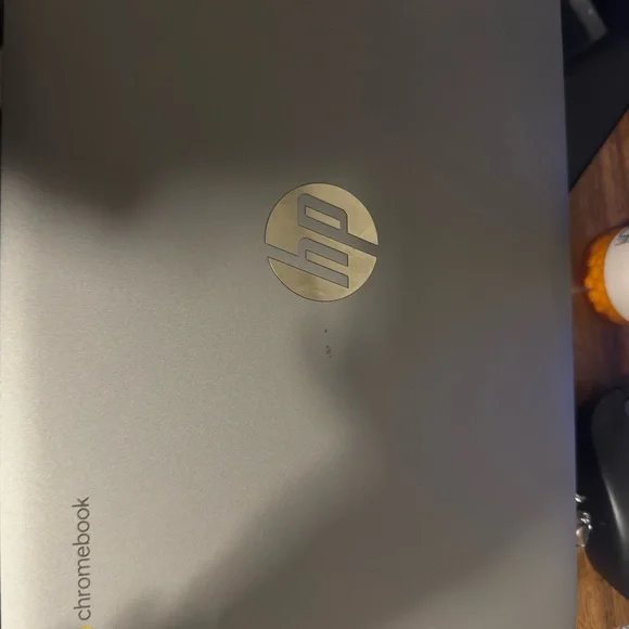 HP Gray Laptop with Black Keyboard